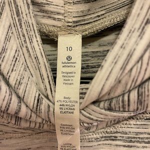 Lululemon Think Fast Space Dye Gray Pullover Sweatshirt Hoodie Women’s Size 10